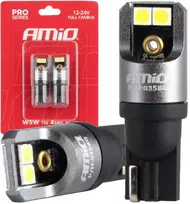 „Full pro“ LED lemputės T10 W5W 4x3030 SMD baltos 12 V 24 V amio-03580