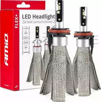 LED žibintų lemputės FLEX+ H15 6000K series 12V 24V Canbus, 2vnt. AMIO-03666