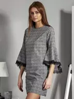 Suknelė Italy Moda Sukienka-MI-SK-17331.91-juoda-balta