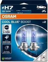 Bikuvalt Mėlyna OSRAM Automobilinės lemputės COOL Mėlynas BOOST H7 80W 12V PX26D 2vnt