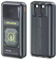 AWEI PowerBank P99K 20000mAh 22.5W juodos spalvos
