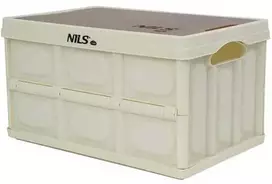 NCB4007 sulankstoma KEMPINGO DĖŽĖ, BALTA SU STALO FUNKCIJA 2IN1 15L NILS STOVYKLĖ
