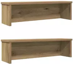 Virtuvės lentynos, sukraunamos, 2 vnt., artisano, 50x15x16cm