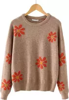 Glo Story Megztinis Moterims Brown WMY 5258/BROWN