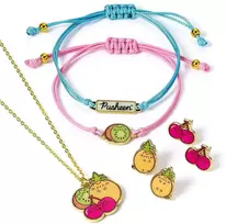 The Carat Shop Pusheen Set Necklace + bracelets + earrings