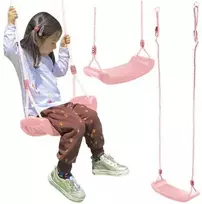 Marka Niezdefiniowana - Plastikinės sūpynės - rožinės spalvos 25445