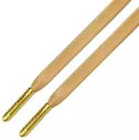 RAINBOW Odiniai plokšti batraiščiai 3 mm 120 cm, spalva rusva