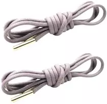 RAINBOW Elastiniai apvalūs batraiščiai 3 mm 120 cm su metaliniais antgaliais, spalva rusva