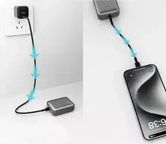 Išorinė baterija Aukey „Spark Mini“ 10000mAh 20W USB-C/USB-A, pilka