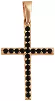 Auksinis kryželis su cirkoniais Brasco 58257