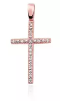 Auksinis kryželis su briliantais Brasco 58606