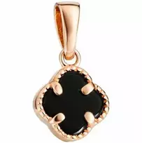 Auksinis pakabukas su oniksu Brasco 53462