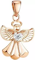 Auksinis pakabukas su cirkoniu "Angelas" Brasco 61432