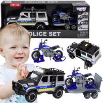 Policijos visureigis su motociklo priekaba ir komplektu WOOPIE