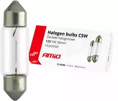 Amio Halogeninės lemputės C5W 36mm 12V 10vnt.