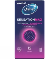 Unimil Senstation Max prezervatyvai su daugiausiai taškelių 12vnt
