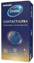 Unimil Contact Ultra ultra ploni tepami prezervatyvai 12 vnt.