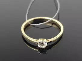 Best Diamonds Geltono aukso žiedas su briliantu