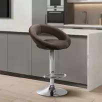 Mville Baras kėdė Olinda aksomas chromas