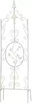 Mville Grotelė augalams Burgus 122 x 35 cm antikvarinė balta