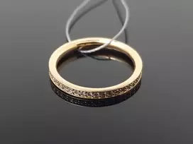 Auksinis žiedas su briliantais