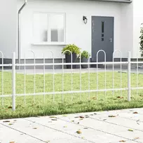Sodo tvora 9 pcs Balta 15,3 x 0,6 m Miltelinis plienas