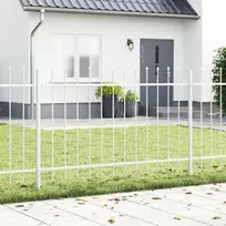 Sodo tvora 6 pcs Balta 10,2 x 1,2 m Miltelinis plienas