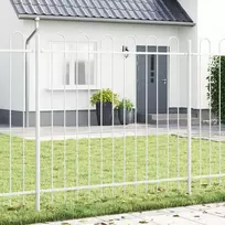 Sodo tvora 2 pcs Balta 3,4 x 1 m Miltelinis plienas