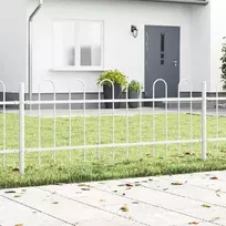 Sodo tvora BOXTEL 2 vnt. 3,4 x 0,6 m Miltelinis plienas Balta