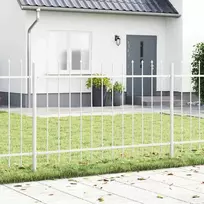 Sodo tvora 3 pcs Balta 5,1 x 1,2 m Miltelinis plienas
