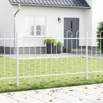 Sodo tvora 7 pcs Balta 11,9 x 1 m Miltelinis plienas
