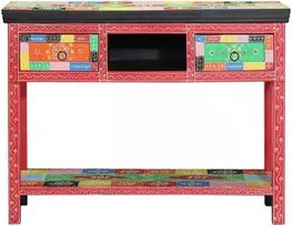Konsolinis stalas su stalčių Įvairiaspalvis 100 x 30 x 77 cm