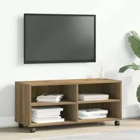 TV staliukas Televizoriaus spintelė Ruda 90 x 35 x 40.5 cm Apdirbta mediena