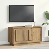 TV staliukas Televizoriaus spintelė artisano ąžuolo 80 x 35 x 45 cm