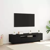 TV staliukas Televizoriaus spintelė Juoda 160 x 35 x 40 cm Apdirbta mediena