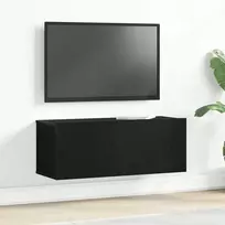 TV staliukas Televizoriaus spintelė Juodas ąžuolas 80 x 30 x 30 cm