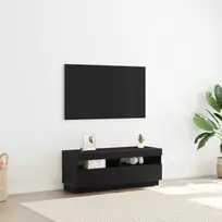 TV staliukas Televizoriaus spintelė Juodas ąžuolas 100 x 35 x 40 cm