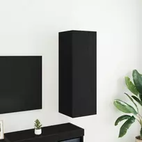 TV staliukas Sieninis televizoriaus stovas Juodas ąžuolas 30,5 x 30 x 90 cm