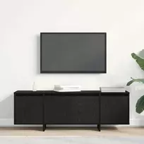 TV staliukas Televizoriaus spintelė Juodas ąžuolas 120 x 30 x 40,5 cm