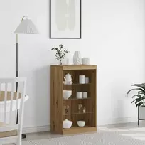 LED Bufetas Amatininkų ąžuolas 60,5 x 37 x 100 cm