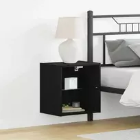 Savitautinė lentyna su LED apšvietimu su lentyna 2 pcs Juoda