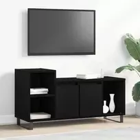 TV staliukas TV spintelių komplektas Juodas ąžuolas 100 x 35 x 55 cm