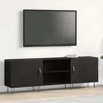 TV staliukas TV spintelių komplektas Juodas ąžuolas 150 x 30 x 50 cm