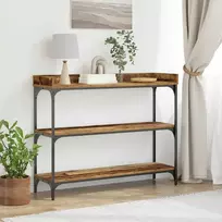Konsolinis stalas su lentyna Sena mediena 100 x 30 x 80 cm