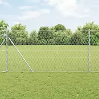 Heksagoninė tvora Sidabro 1,2 x 100 m Galvanizuotas plienas