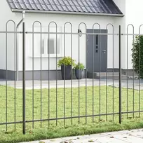Sodo tvora 9 pcs Pilka 15,3 x 1,5 m Miltelinis plienas