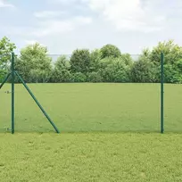 Tvorelės stulpas Plienas ir PVC Žalia