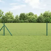 Tvorelės stulpas Plienas ir PVC Žalia