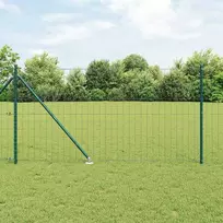Tvora su stulpais Žalia 1 x 10 m Plienas ir PVC