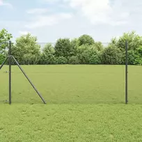 Tvorelės stulpas Plienas ir PVC Pilka